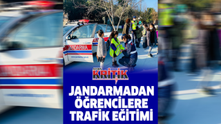 Jandarmadan öğrencilere trafik eğitimi