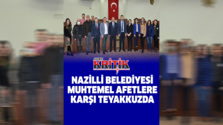 Nazilli Belediyesi muhtemel afetlere karşı teyakkuzda