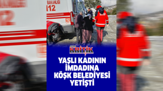 Yaşlı kadının imdadına Köşk Belediyesi yetişti