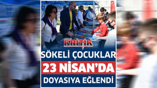 Çocuklar Söke Belediyesi’nin şenliğinde doyasıya eğlendi