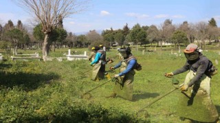 Efeler’de mezarlıklar temizleniyor