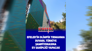 Efeler’in olimpik tırmanma duvarı, Türkiye şampiyonasına ev sahipliği yapacak