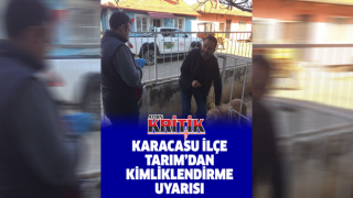 Karacasu İlçe Tarım'dan kimliklendirme uyarısı