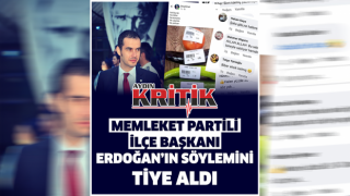 Memleket Partili İlçe Başkanı, Erdoğan'ın söylemini tiye aldı