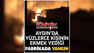 Aydın'da yüzlerce kişinin ekmek yediği fabrikada yangın