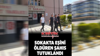 Sokakta eşini öldüren şahıs tutuklandı