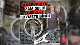 Akaryakıta zam geldi bisiklet kıymete bindi