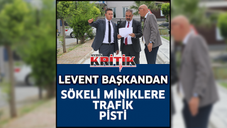 Levent Başkandan Sökeli miniklere trafik pisti