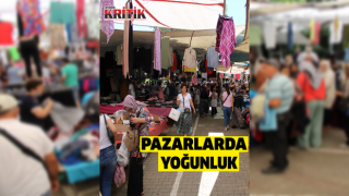 Kıyafet tezgahlarında yoğunluk yaşanıyor