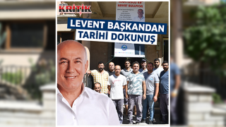 Levent Başkandan tarihi dokunuş