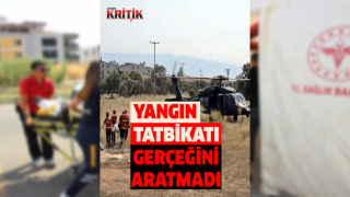 Aydın'daki yangın tatbikatı gerçeğini aratmadı