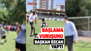 Başlama vuruşunu Başkan Özcan yaptı