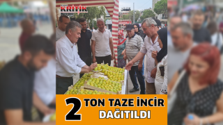 Buharkent’te vatandaşlara 2 ton taze incir dağıtıldı