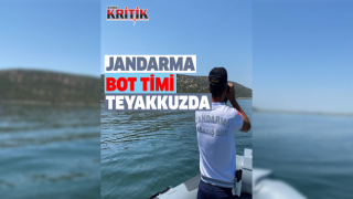 Jandarma Bot Timi Bafa Gölü Tabiat Parkı’nda teyakkuzda