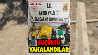 Kaçak kazı yaparken suçüstü yakalandılar