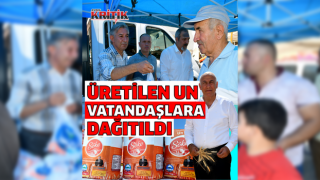 Söke Belediyesi, ürettiği unu vatandaşlara dağıtıyor