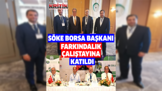 Söke Borsa Başkanı Sağel, İzmir'de Emtia Borsaları farkındalık çalıştayına katıldı