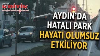 Aydın'da hatalı park hayatı olumsuz etkiliyor