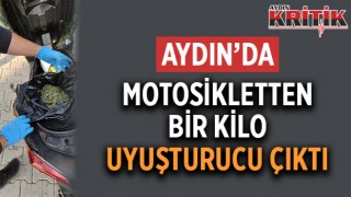 Aydın'da motosikletten 1 kilo uyuşturucu çıktı