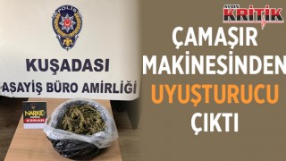 Çamaşır makinesinden uyuşturucu çıktı