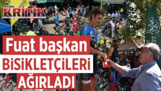 Fuat Başkan Bisikletçileri ağırladı