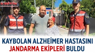 Kaybolan alzheimer hastasını jandarma ekipleri buldu