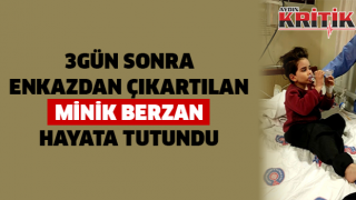 3 gün sonra enkazdan çıkartılan minik Berzan hayata tutundu