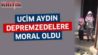 Ucim Aydın, depremzedelere moral oldu