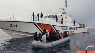 Aydın’da 35 düzensiz göçmen kurtarıldı