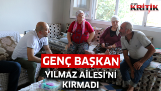 Genç Başkan Arıkan Yılmaz Ailesi'ni kırmadı