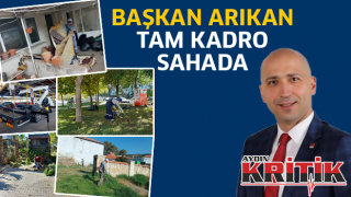 Başkan Arıkan tam kadro sahada