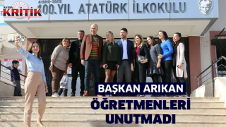 Başkan Arıkan, Öğretmenleri unutmadı