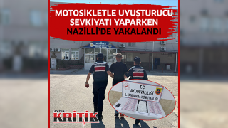 Motosikletle uyuşturucu sevkiyatı yaparken Aydın'da yakalandı