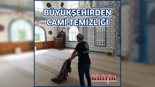 Büyükşehirden cami temizliği