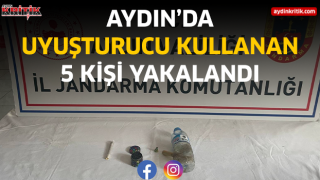 Aydın'da uyuşturucu kullanan 5 kişi yakalandı