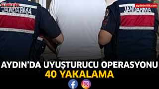 Aydın'da uyuşturucu operasyonu 40 yakalama