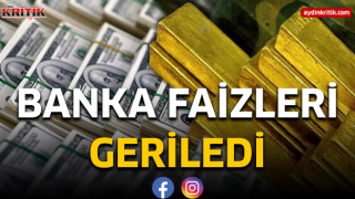 BANKA FAİZLERİ GERİLEDİ