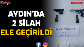 Aydın'da 2 silah ele geçirildi