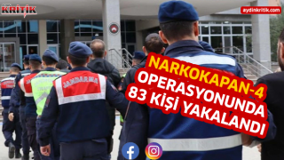 NARKOKAPAN-4 operasyonunda 83 kişi yakalandı