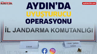 Aydın'da uyuşturucu operasyonu