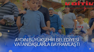 AYDIN BÜYÜKŞEHİR BELEDİYESİ VATANDAŞLARLA BAYRAMLAŞTI
