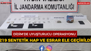 Didim’de Uyuşturucu Operasyonu: 219 Sentetik Hap ve Esrar Ele Geçirildi