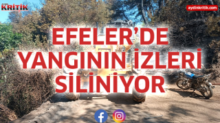 Efeler’de Yangının İzleri Siliniyor