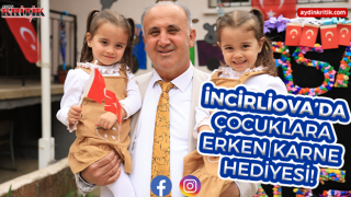 İncirliova’da çocuklara erken karne hediyesi