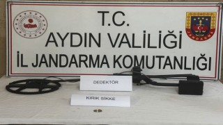 Germencik’te kaçak kazı yapan 5 kişi suçüstü yakalandı