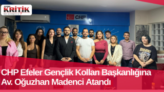 CHP Efeler Gençlik Kolları Başkanlığına Av. Oğuzhan Madenci Atandı