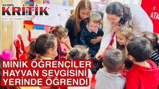 MİNİK ÖĞRENCİLER HAYVAN SEVGİSİNİ YERİNDE ÖĞRENDİ