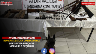 AYDIN JANDARMA’DAN RUHSATSIZ SİLAH OPERASYONU: ÇOK SAYIDA PARÇA VE MERMİ ELE GEÇİRİLDİ