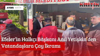Efeler’in Halkçı Başkanı Anıl Yetişkin’den Vatandaşlara Çay İkramı