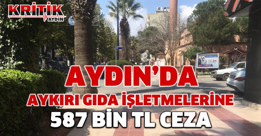 Aydın'da aykırı gıda işletmelerine 587 bin tl ceza